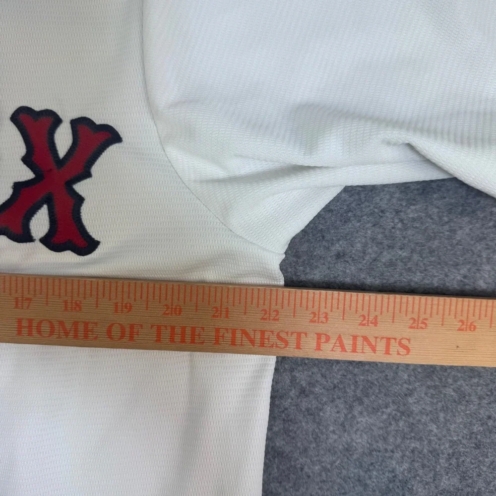 Majestic Boston Red Sox Tommy Bahama 17 Cool Base Baseball Jersey White Mens L
